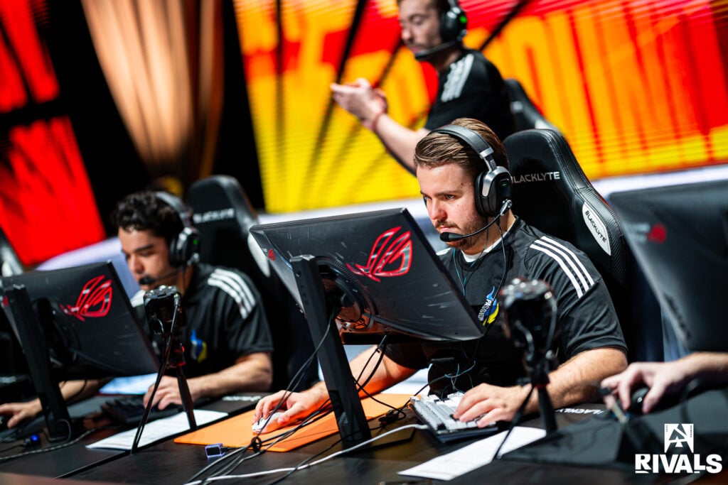 The photo of the CS2 players from the team Passion UA during the esports tournament BLAST Rivals Fall 2025.