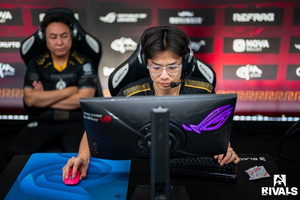 The Counter-Strike 2 players from the esports team The MongolZ at the CS2 tournament BLAST Rivals Fall 2025 in Hong Kong - a photo.