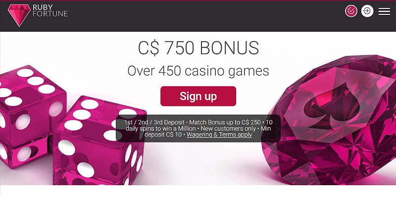 Ruby Fortune Welcome Bonus