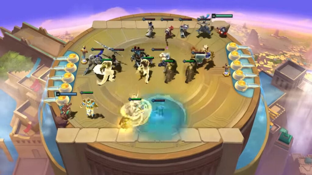 All four Shurima champions in TFT 