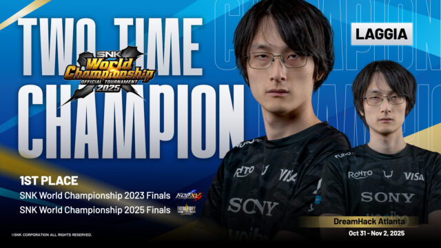 Laggia is the FATAL FURY world champion 2025, wins his second title