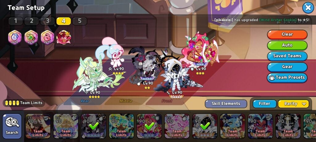 Best teams For Wind Archer Cookie in CRK