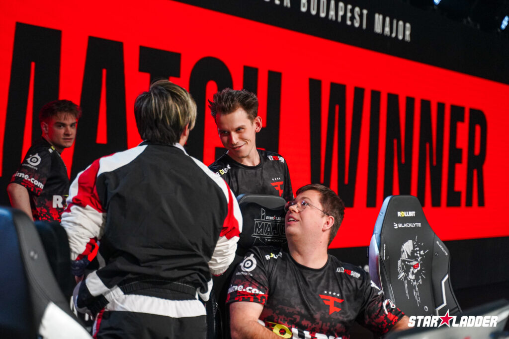The Counter-Strike 2 team FaZe Clan at the StarLadder Budapest Major 2025 - a photo.