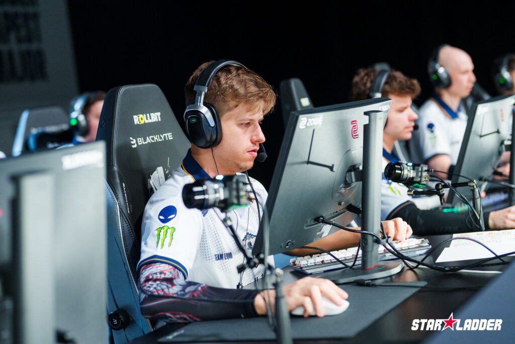 The CS2 esports players from Team Liquid in Stage 2 at the StarLadder Budapest Major 2025 - a photo.