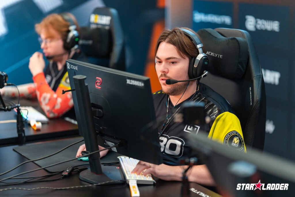 It’s a photo of the Counter-Strike 2 esports team M80 at the CS2 StarLadder Budapest Major 2025.