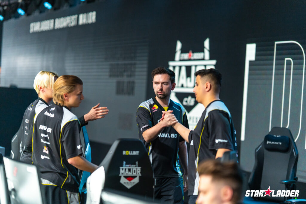The Counter-Strike 2 team NAVI at the StarLadder Budapest Major 2025 - a photo.