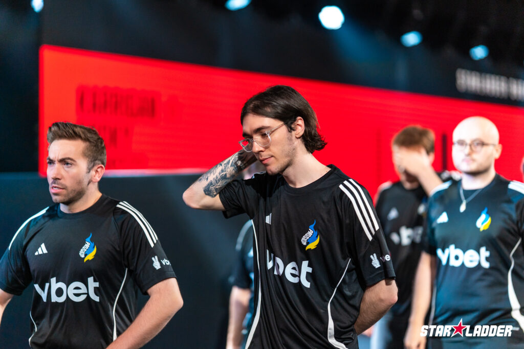 The CS2 esports players from the team Passion UA in Stage 2 at the StarLadder Budapest Major 2025 - a photo.