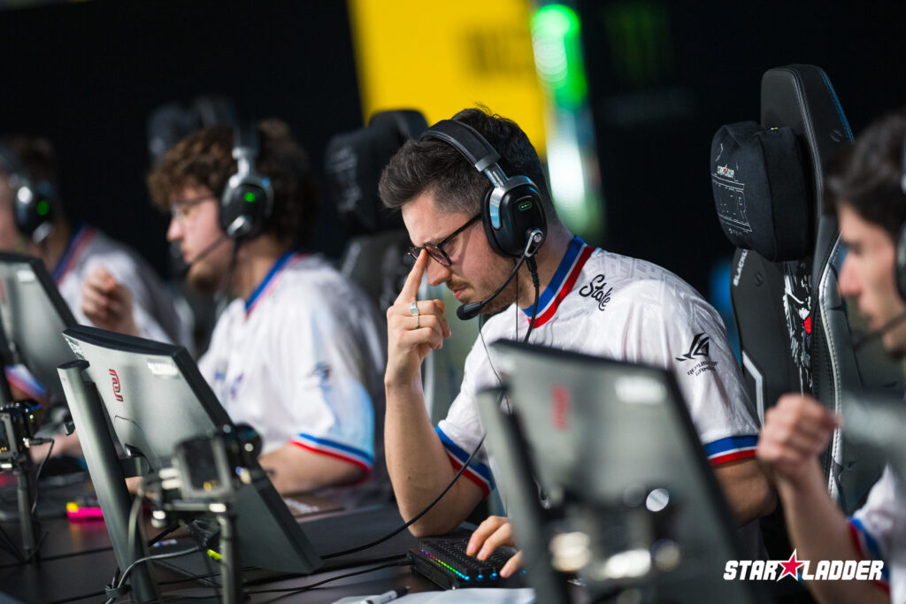 It’s a photo of the Counter-Strike 2 esports Team Vitality at the CS2 StarLadder Budapest Major 2025.