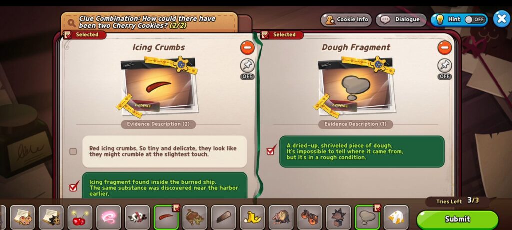 CRK Holiday Square event: Chapter 8-2 The Actual Truth - Clue Combination - How could there have been two Cherry Cookies