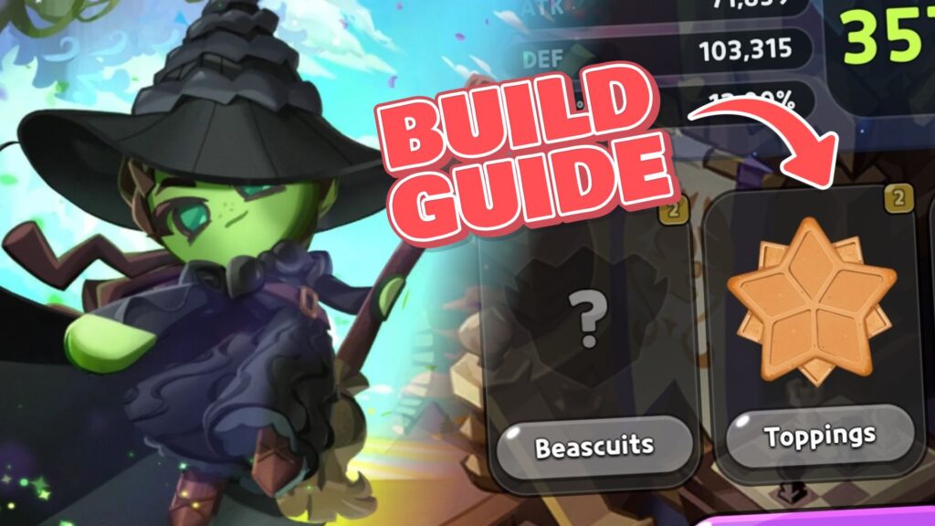 Cookie Run Kingdom Elphaba Cookie build guide: Best Toppings and Beascuit