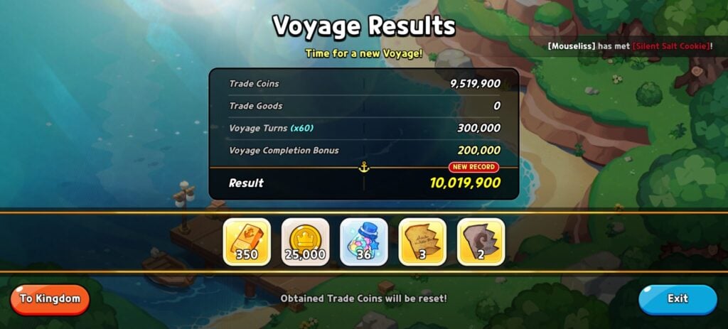 Cookie Run Kingdom Tide of Fellowship rewards
