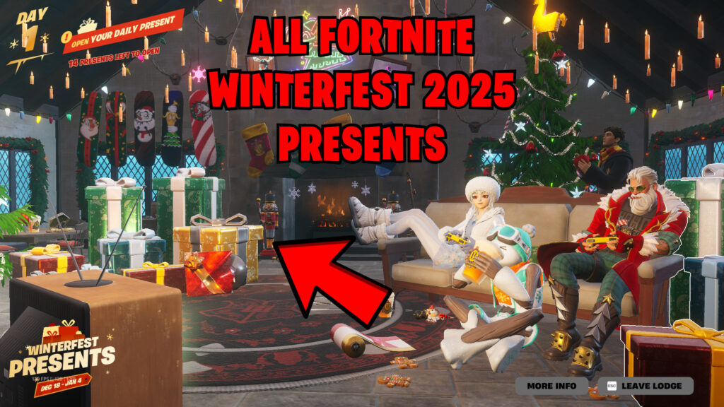 Fortnite Winterfest 2025 Presents: Here’s what is in all of them