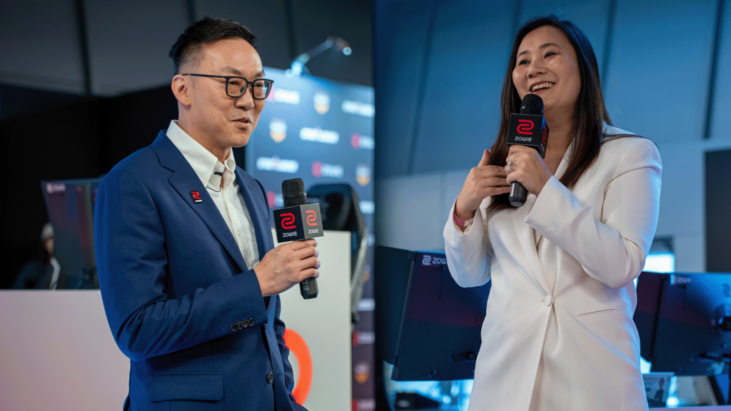 ZOWIE MEdia Tour speakers Jay Wu and Celsa Wu