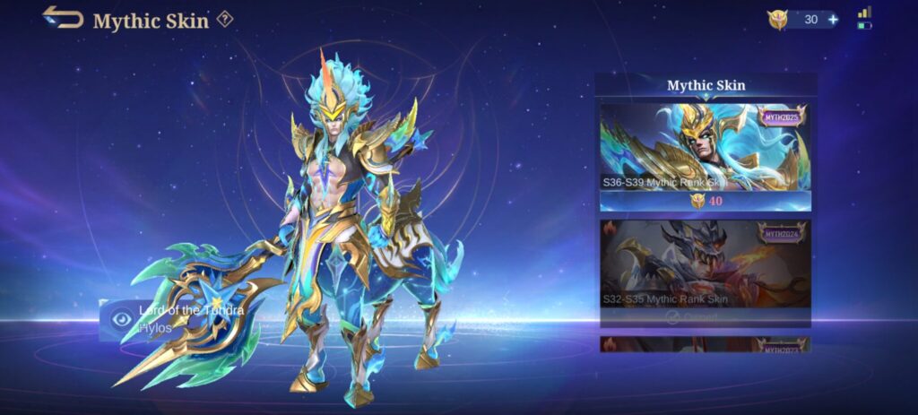 MLBB Hylos Mythic Skin Lord of the Tundra