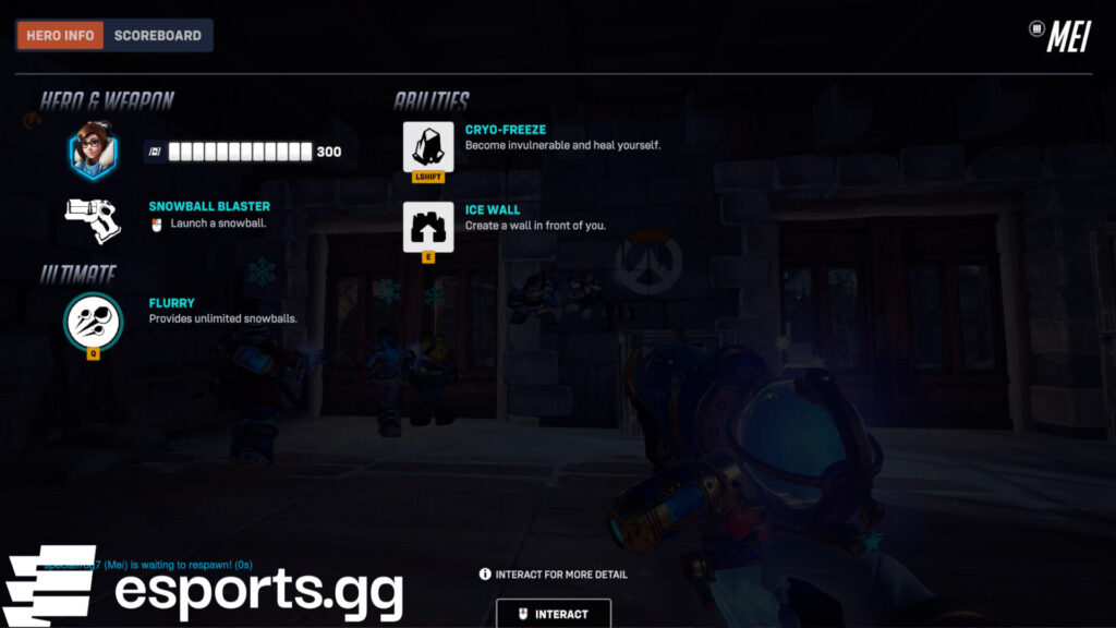 Mei's abilities and ultimate in Mei's Snowball Offensive