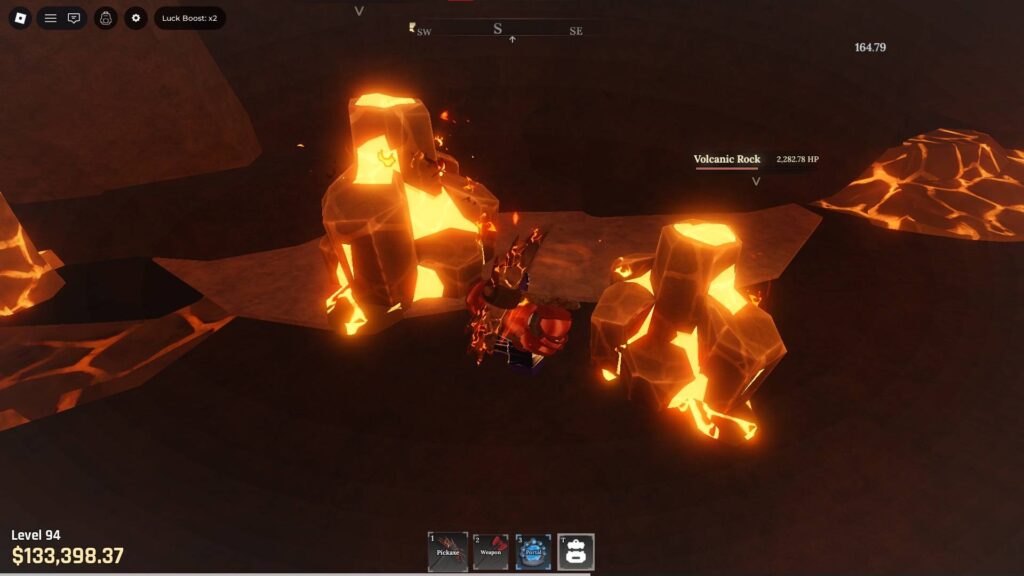 Mining in Roblox The Forge