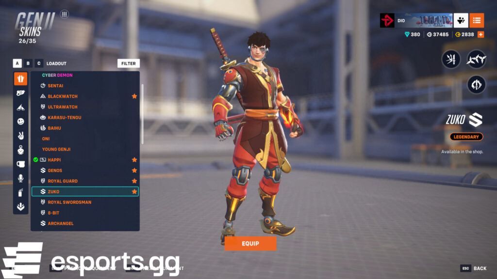 Zuko Genji skin