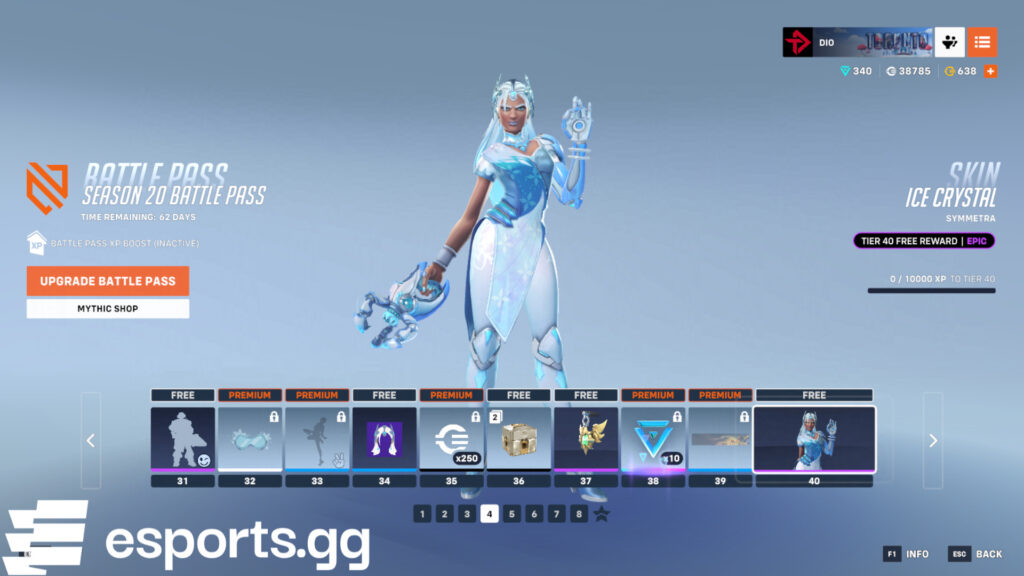 Ice Crystal Symmetra skin