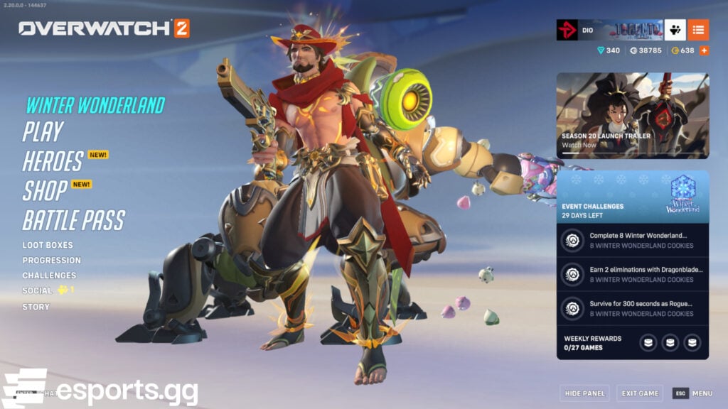 Overwatch 2 Season 20 mythic skin