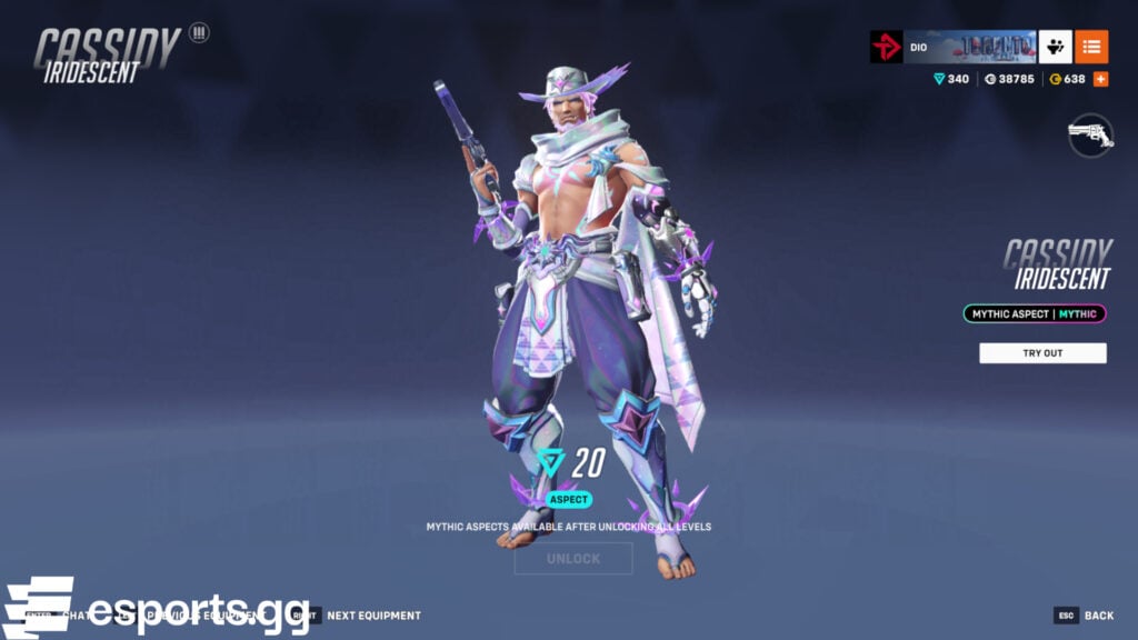 Iridescent Cassidy skin