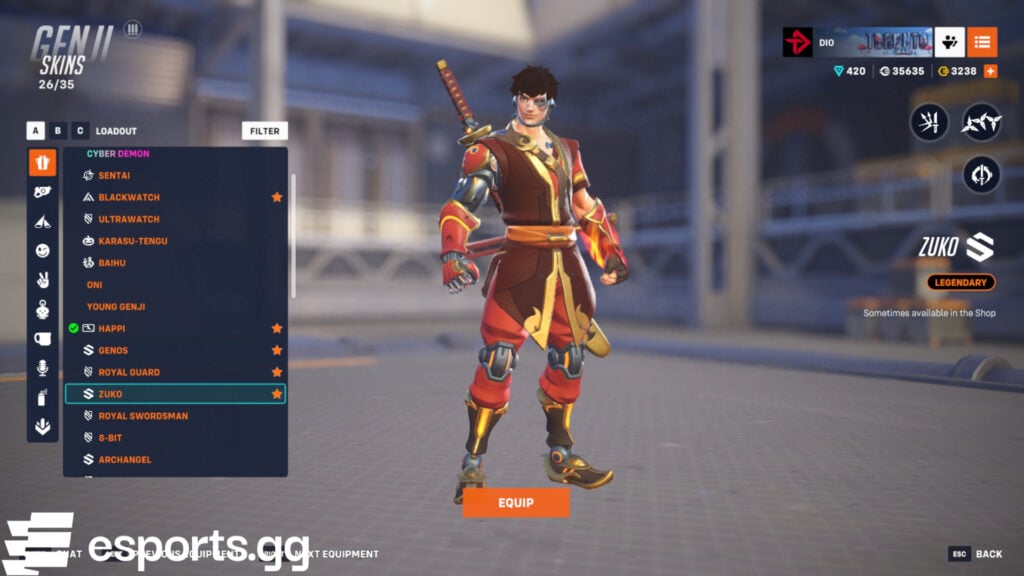 overwatch 2 genji skins