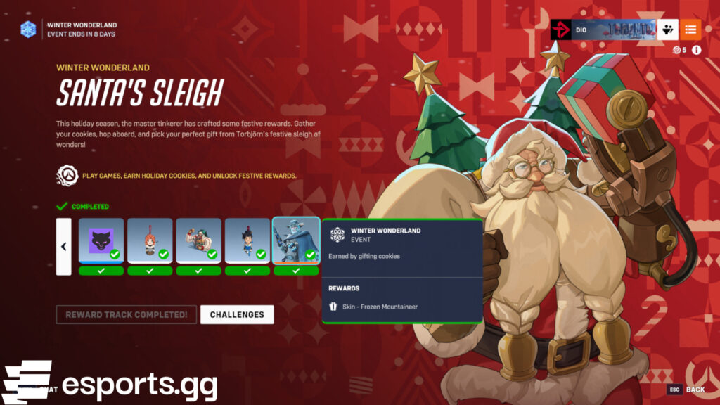 Players can earn the Frozen Junkrat and Frozen Cassidy skins 