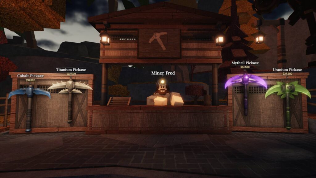 All pickaxes in The Forge's Stronewake's Cross