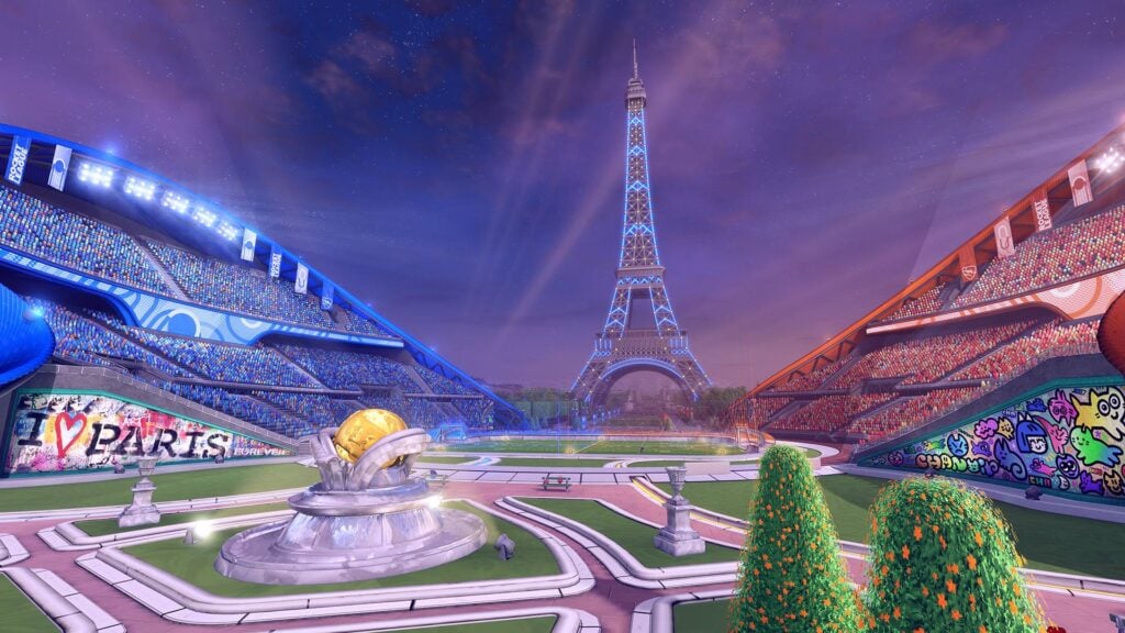 It's the official promo image for a new arena coming to Rocket League with Season 21.