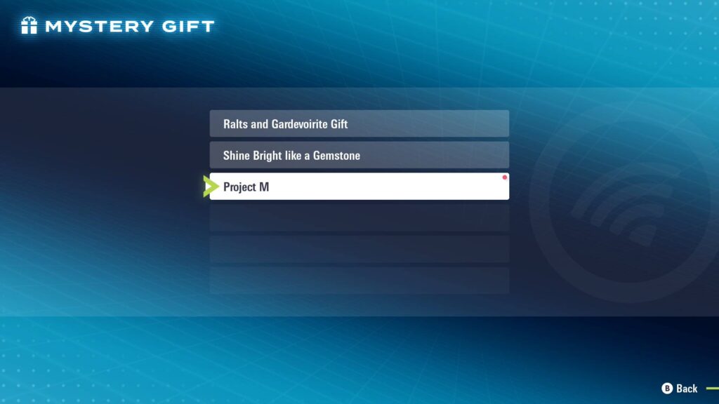 The Mystery Gift containing Mewtwo in Pokémon Legends: Z-A