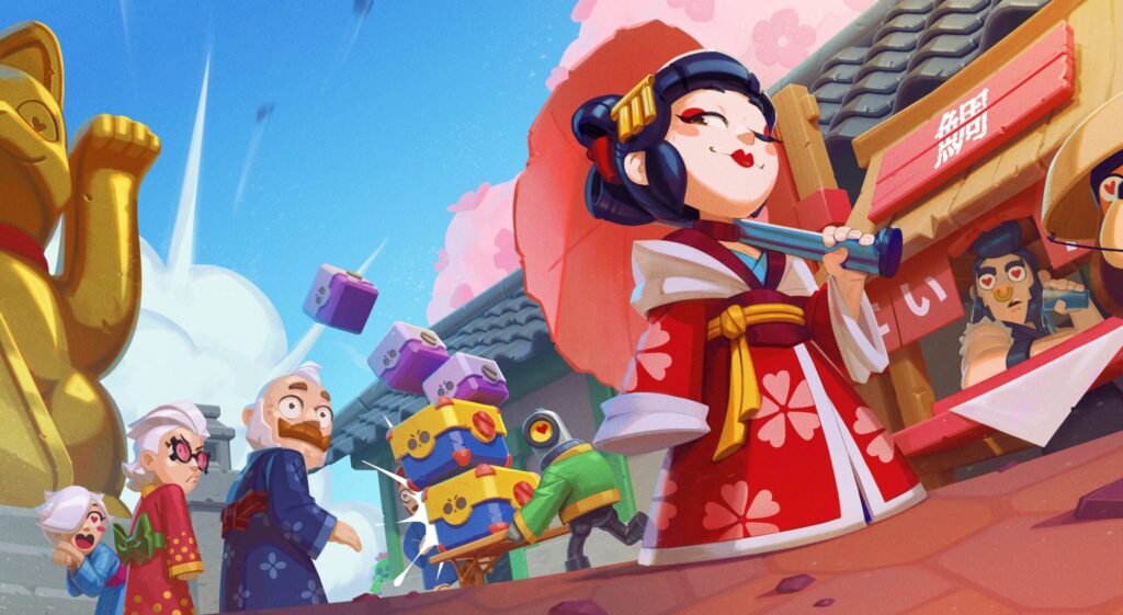 It’s the official art poster of the Brawl Stars character Kaze.