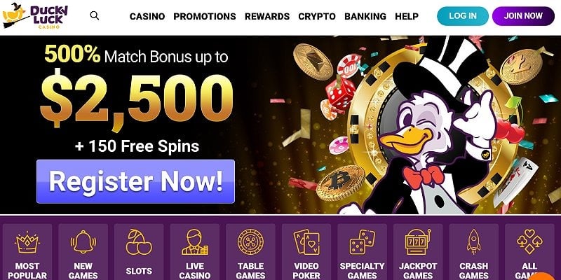 DuckyLuck Welcome Bonus