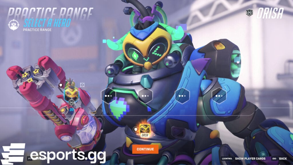Orisa's new mythic weapon skin in Overwatch 2