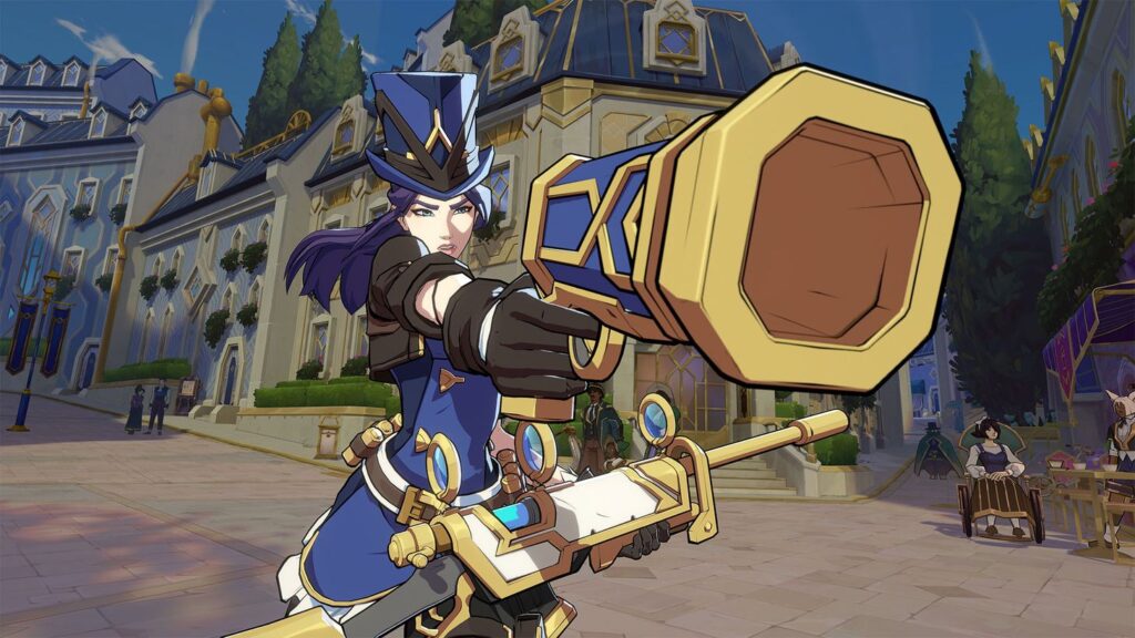 It’s the official art poster of the character Caitlyn in the LoL fighting game 2XKO.