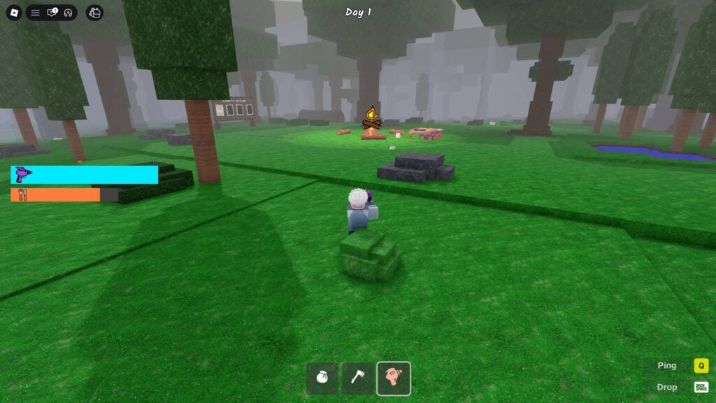 99 Nights in the Forest campsite