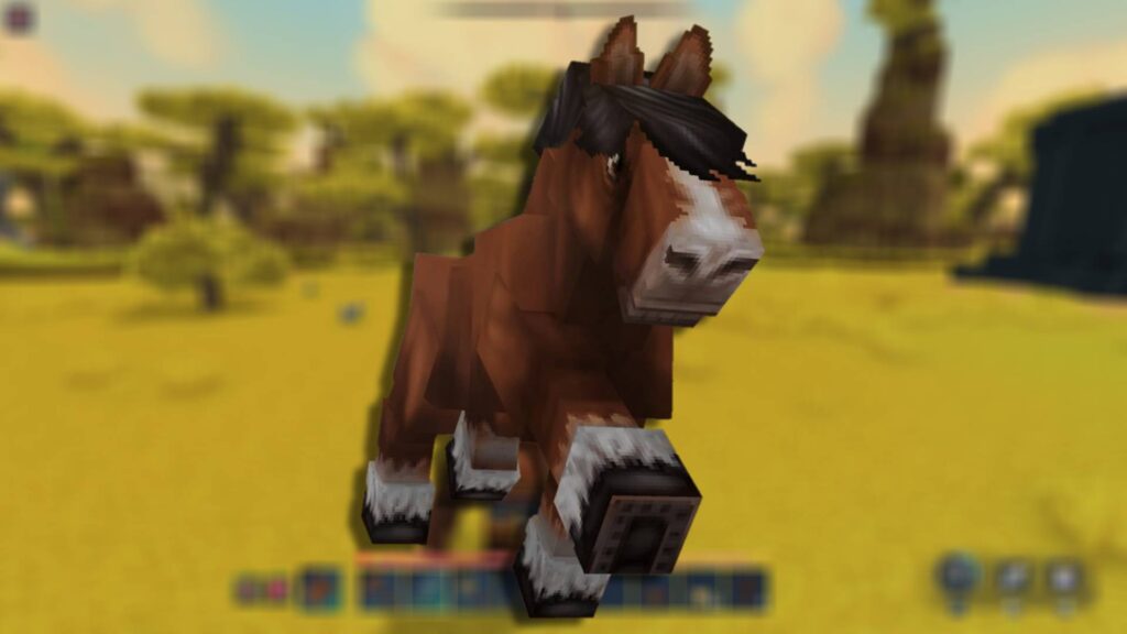 A horse in Hytale's Zone 2