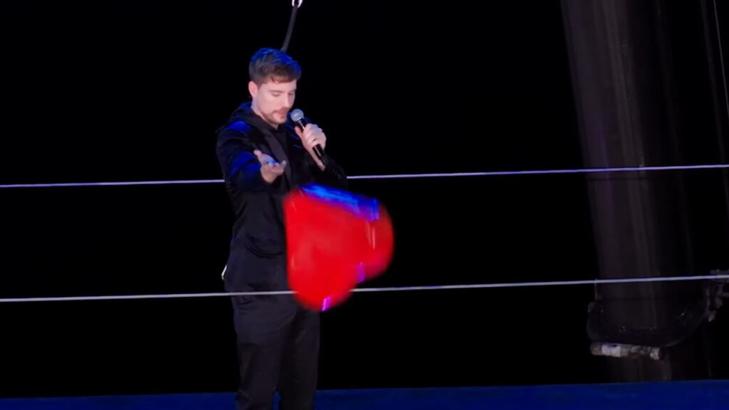 MrBeast explaining the balance game 