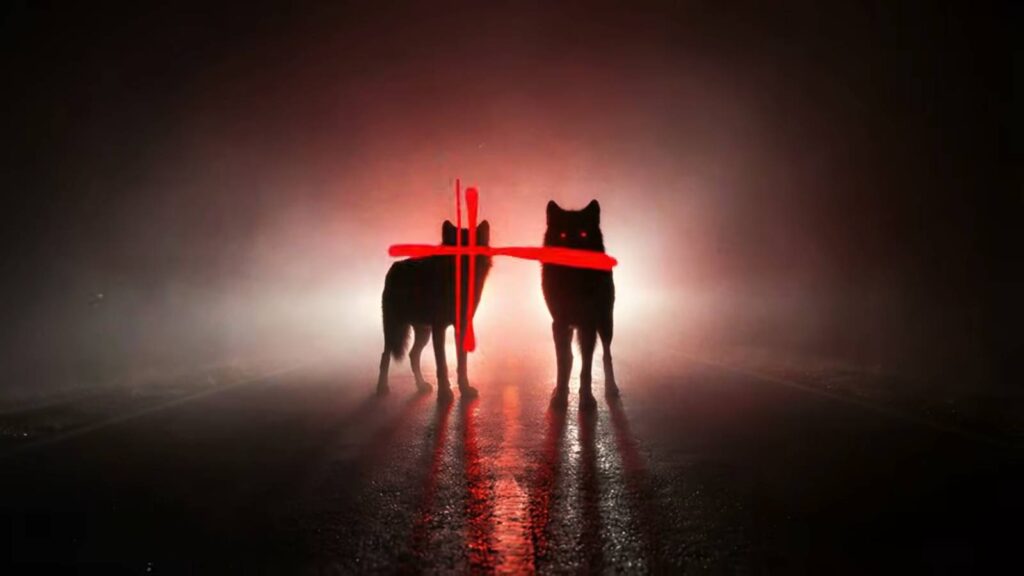 The image features two wolves as symbols of two mysterious characters joining FATAL FURY CotW in Season 2.