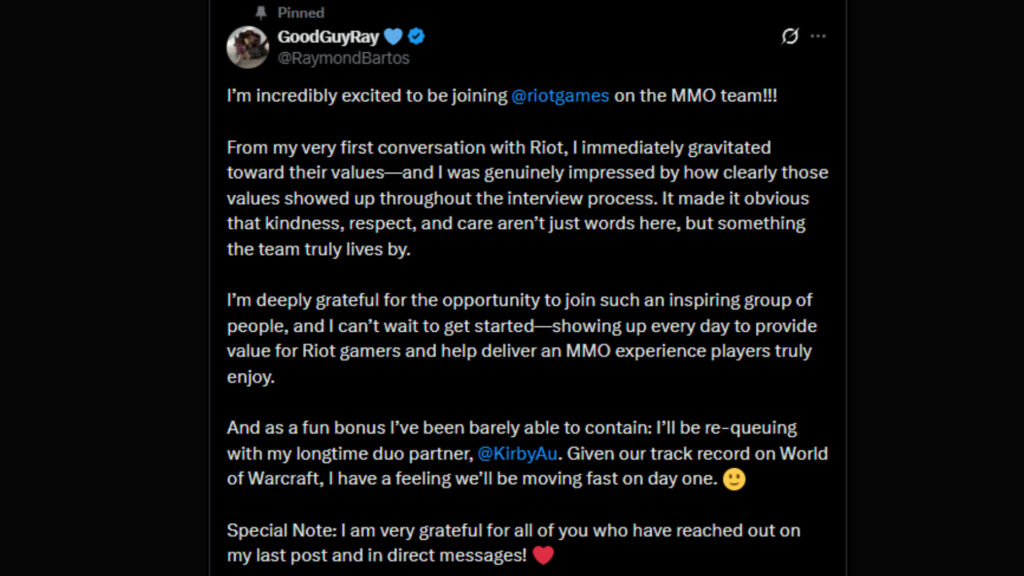 Raymond Bartos joins Riot Games to work on League of Legends MMO