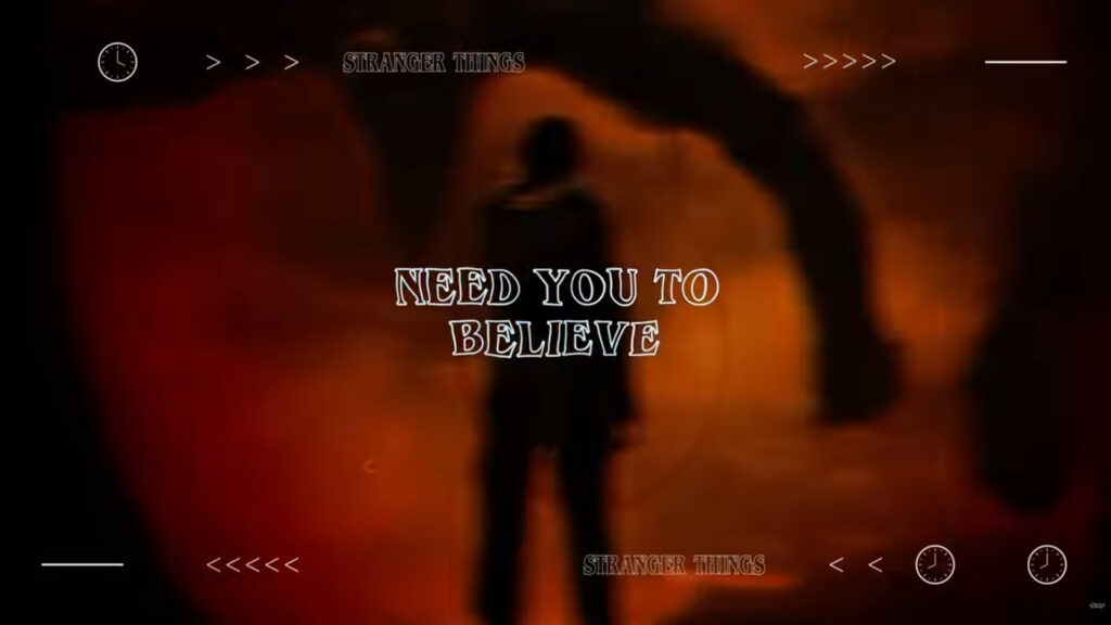 A screenshot from Azazus' Stranger Things anthem 