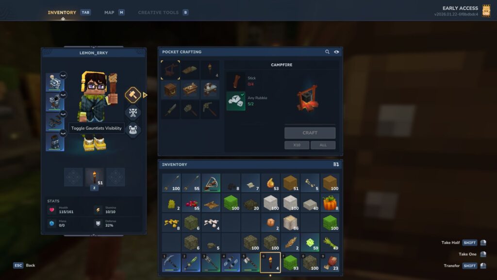 Hytale Update 2 - How to hide Armors