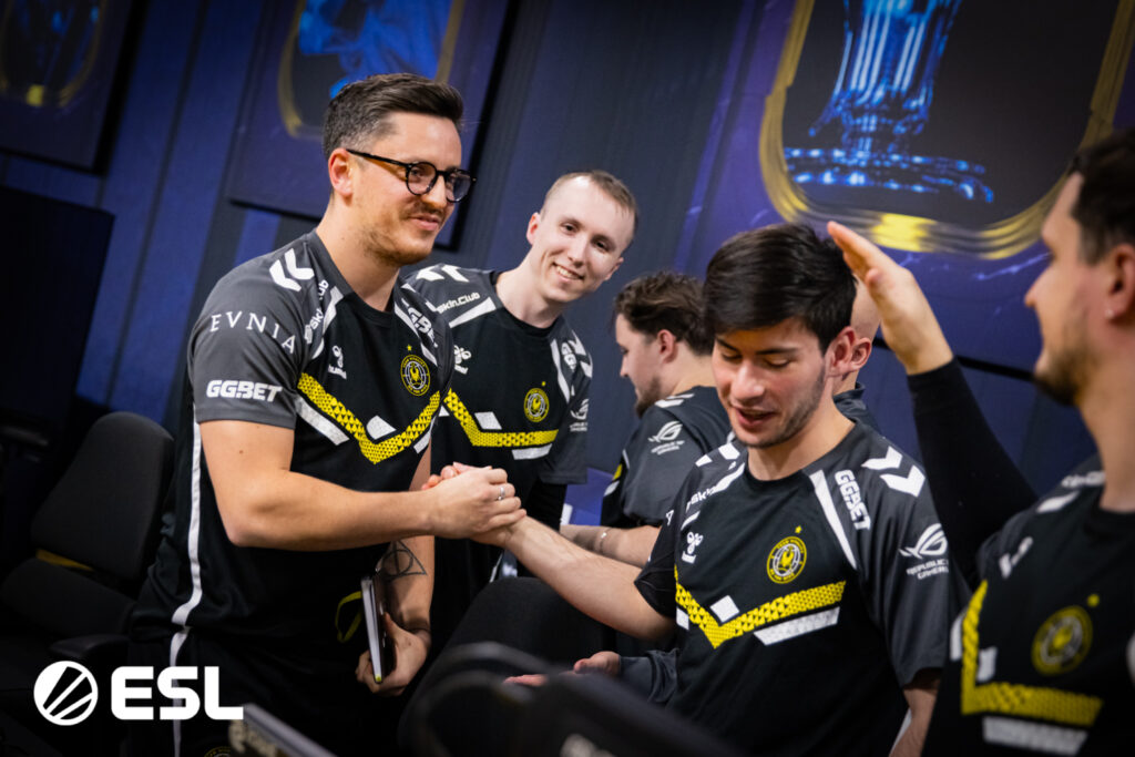 It’s a photo of the CS2 team Vitality at the tournament IEM Katowice 2025.