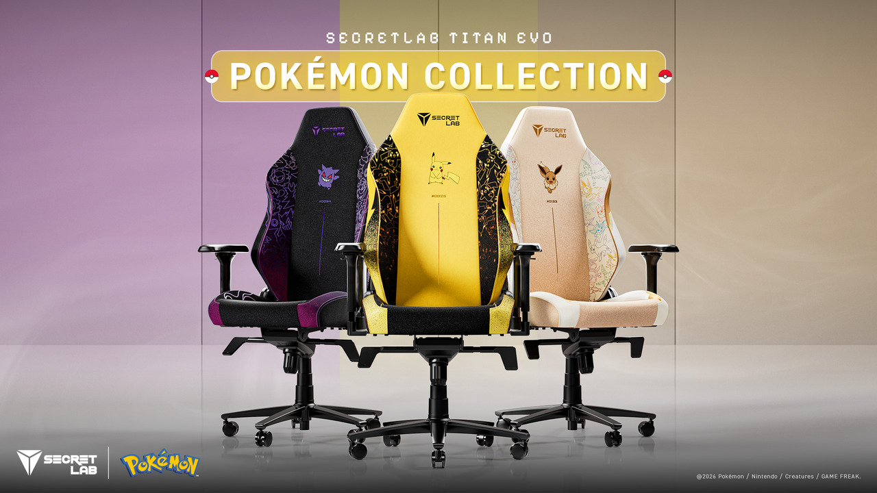 Secretlab releases new Pokémon gaming chairs, featuring Pikachu, Eevee and Gengar