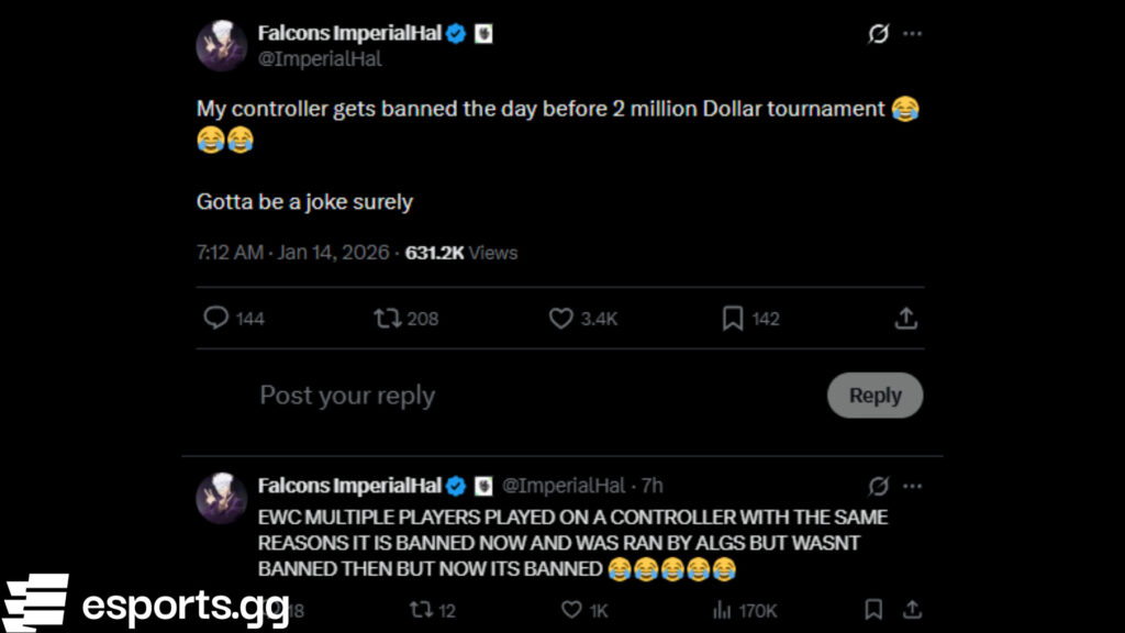 ImperialHal controller ban