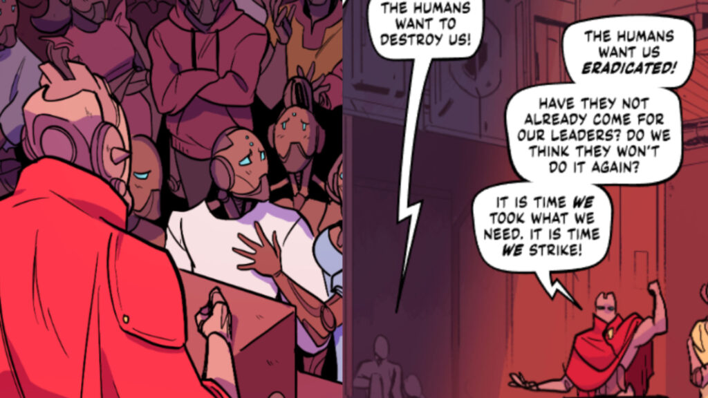 Kace in the Overwatch comic