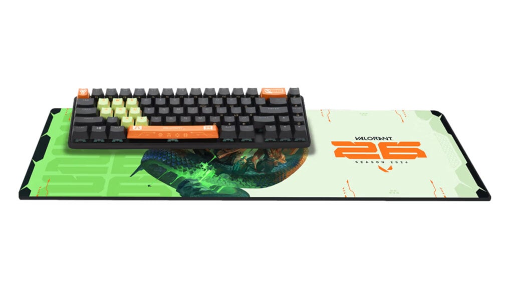 V26 mousepad and keyboard