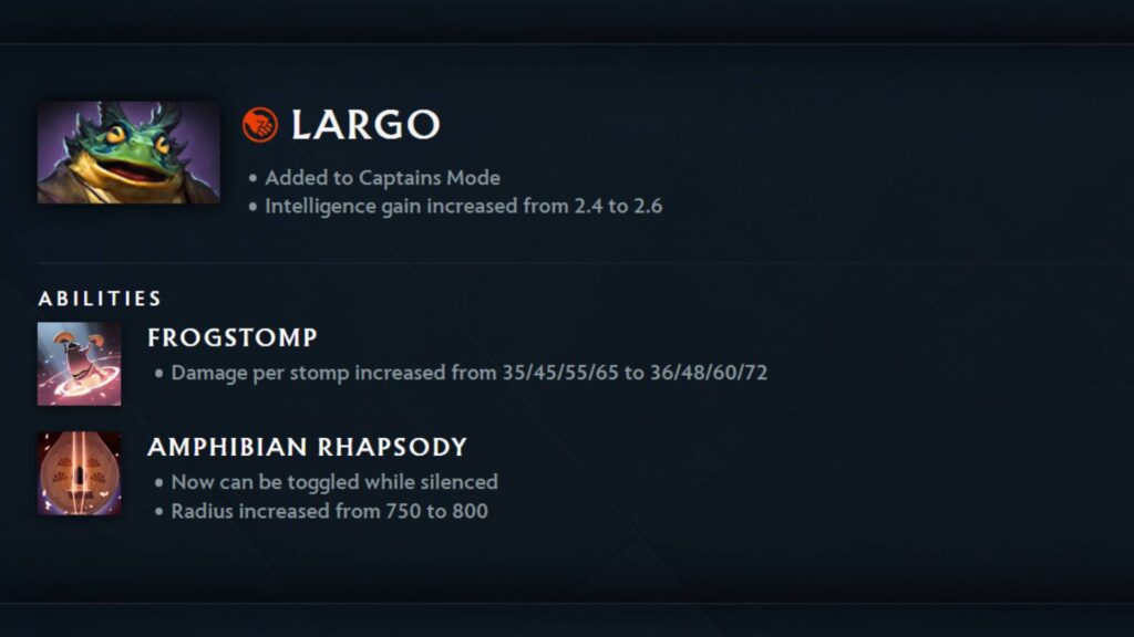 Largo becomes the fastest Dota 2 hero to enter Captains Mode