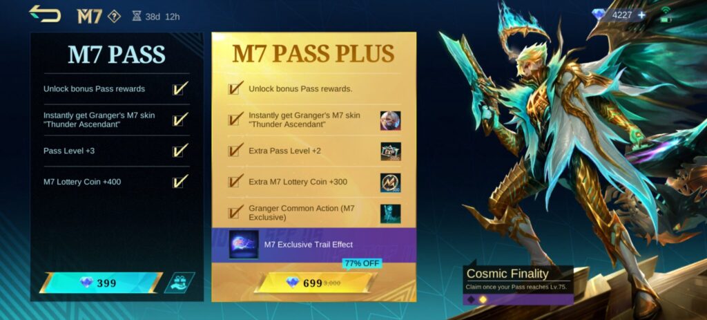 M7 Pass Pricing and available tiers