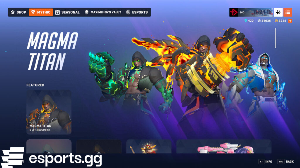 overwatch 2 doomfist mythic skin