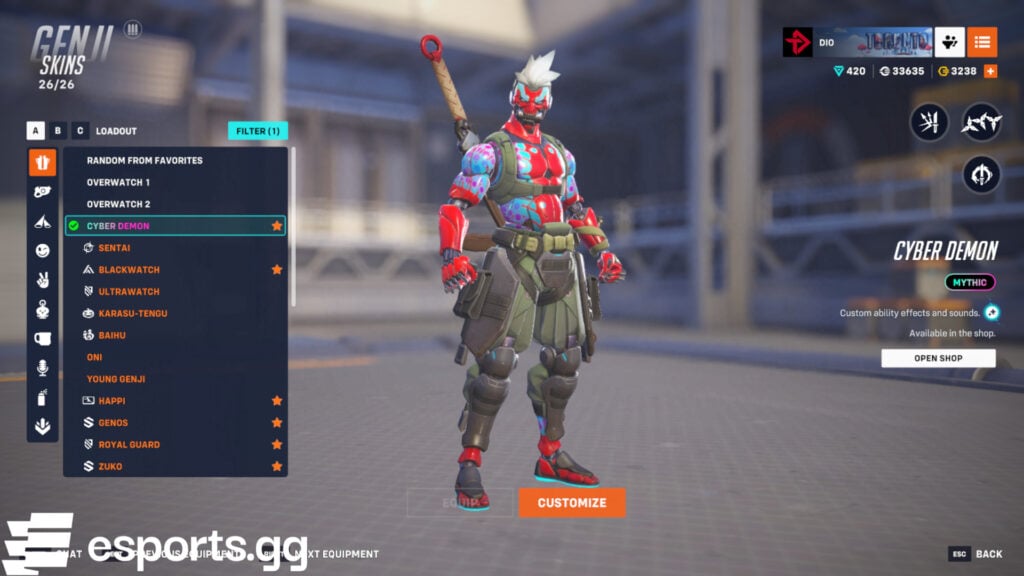 Genji Cyber Demon Hoodie