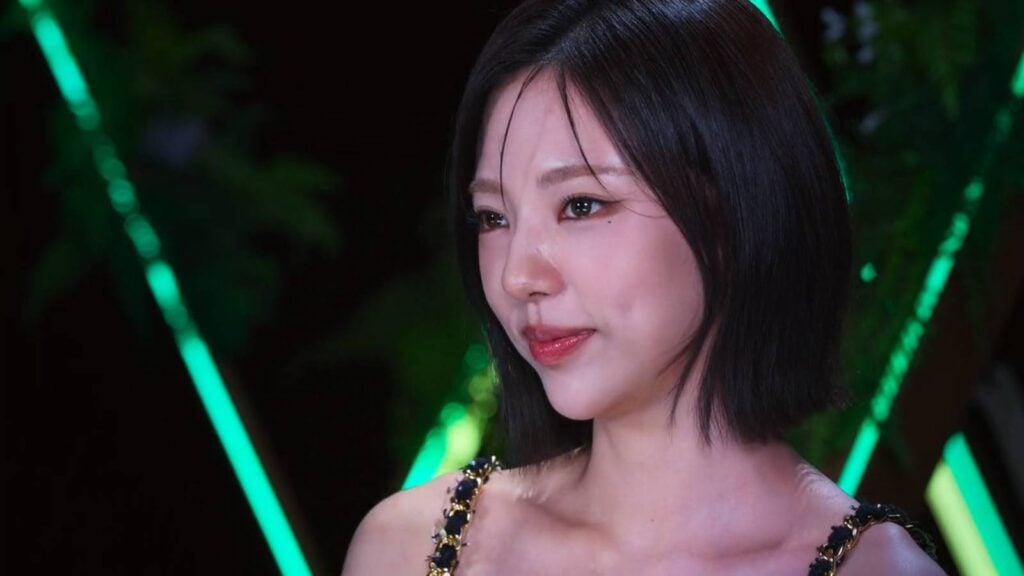 It’s a screenshot from the Korean reality show Single’s Inferno Season 5: the image shows one of the contestants, Kim Go-eun.